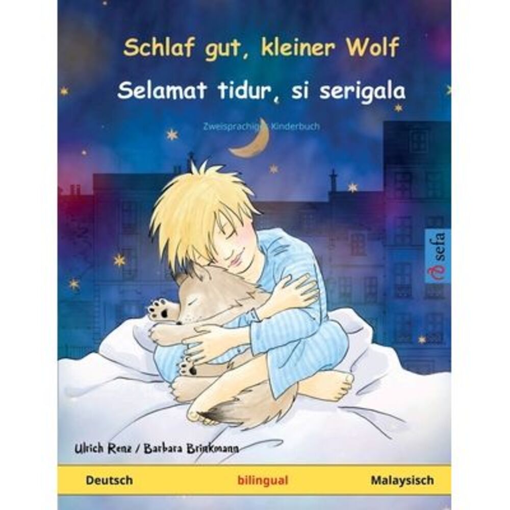 Schlaf gut, kleiner Wolf - Selamat tidur, si serigala (Deutsch - Malaysisch) --